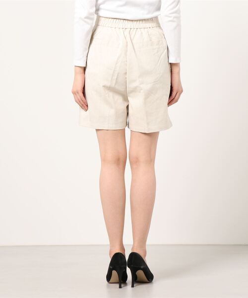 Per sist ence（パーシエンス）の「Per sist ence/パーシエンス　リネンライク　トラウザーショーツ（その他パンツ・レディース・アイボリー/イエロー/ベージュ/ブラウン・FREE）」の5枚目の写真