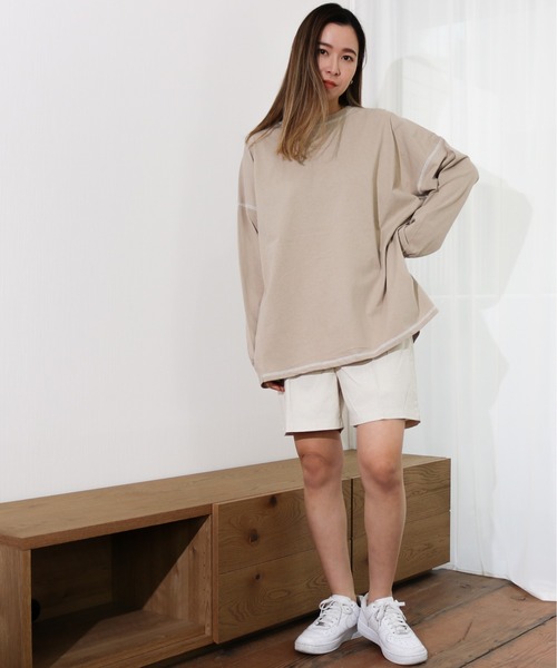 Per sist ence（パーシエンス）の「Per sist ence/パーシエンス　リネンライク　トラウザーショーツ（その他パンツ・レディース・アイボリー/イエロー/ベージュ/ブラウン・FREE）」の7枚目の写真