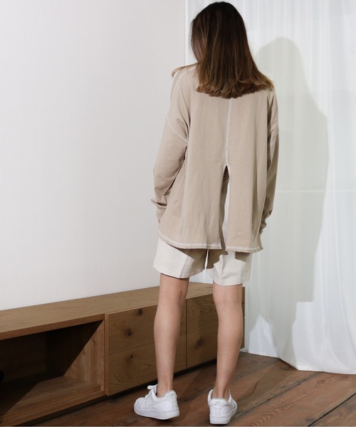 Per sist ence（パーシエンス）の「Per sist ence/パーシエンス　リネンライク　トラウザーショーツ（その他パンツ・レディース・アイボリー/イエロー/ベージュ/ブラウン・FREE）」の9枚目の写真