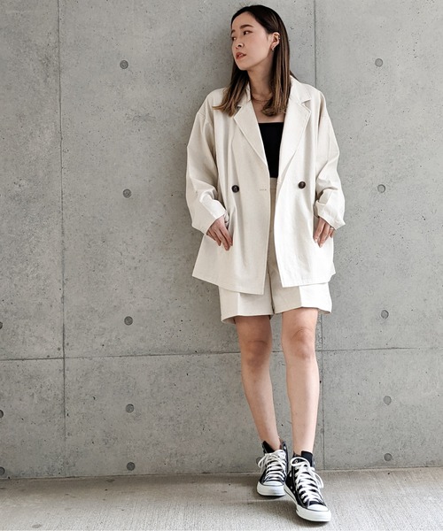 Per sist ence（パーシエンス）の「Per sist ence/パーシエンス　リネンライク　トラウザーショーツ（その他パンツ・レディース・アイボリー/イエロー/ベージュ/ブラウン・FREE）」の19枚目の写真