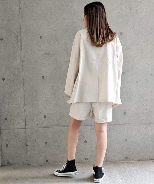 Per sist ence（パーシエンス）の「Per sist ence/パーシエンス　リネンライク　トラウザーショーツ（その他パンツ・レディース・アイボリー/イエロー/ベージュ/ブラウン・FREE）」の22枚目の写真