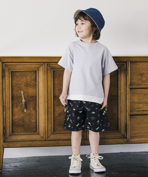 GLOBAL WORK（グローバルワーク）の「【キッズ】シャーベッTEEレイヤード/940122（Tシャツ/カットソー・キッズ・ライトグレー/ブラック/ブルー/ライトイエロー/ダークブラウン/グリーン・110cm/100cm/120cm/130cm/140cm/150cm/160cm）」の8枚目の写真