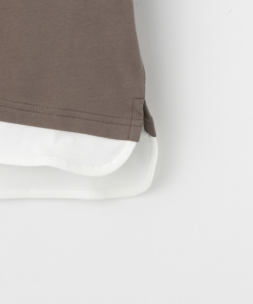 GLOBAL WORK（グローバルワーク）の「【キッズ】シャーベッTEEレイヤード/940122（Tシャツ/カットソー・キッズ・ライトグレー/ブラック/ブルー/ライトイエロー/ダークブラウン/グリーン・110cm/100cm/120cm/130cm/140cm/150cm/160cm）」の9枚目の写真