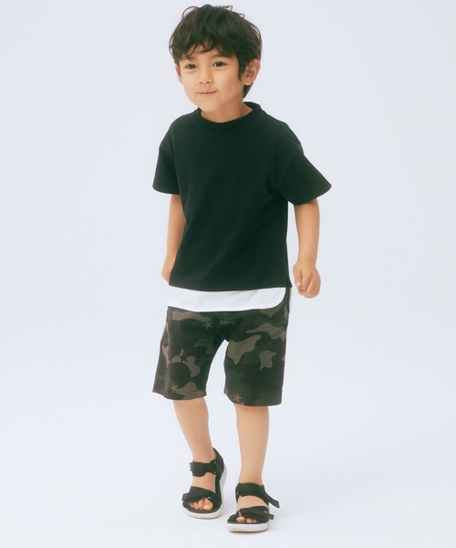 GLOBAL WORK（グローバルワーク）の「【キッズ】シャーベッTEEレイヤード/940122（Tシャツ/カットソー・キッズ・ライトグレー/ブラック/ブルー/ライトイエロー/ダークブラウン/グリーン・110cm/100cm/120cm/130cm/140cm/150cm/160cm）」の11枚目の写真