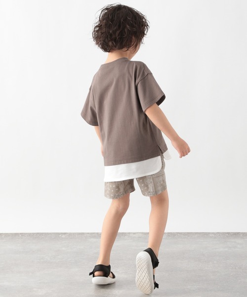GLOBAL WORK（グローバルワーク）の「【キッズ】シャーベッTEEレイヤード/940122（Tシャツ/カットソー・キッズ・ライトグレー/ブラック/ブルー/ライトイエロー/ダークブラウン/グリーン・110cm/100cm/120cm/130cm/140cm/150cm/160cm）」の13枚目の写真