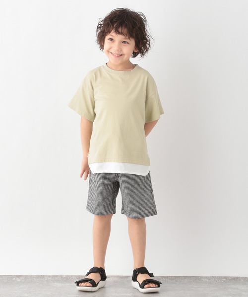 GLOBAL WORK（グローバルワーク）の「【キッズ】シャーベッTEEレイヤード/940122（Tシャツ/カットソー・キッズ・ライトグレー/ブラック/ブルー/ライトイエロー/ダークブラウン/グリーン・110cm/100cm/120cm/130cm/140cm/150cm/160cm）」の14枚目の写真