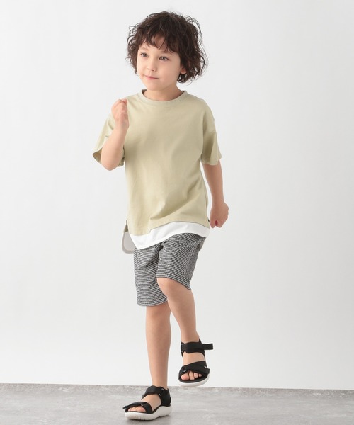 GLOBAL WORK（グローバルワーク）の「【キッズ】シャーベッTEEレイヤード/940122（Tシャツ/カットソー・キッズ・ライトグレー/ブラック/ブルー/ライトイエロー/ダークブラウン/グリーン・110cm/100cm/120cm/130cm/140cm/150cm/160cm）」の15枚目の写真