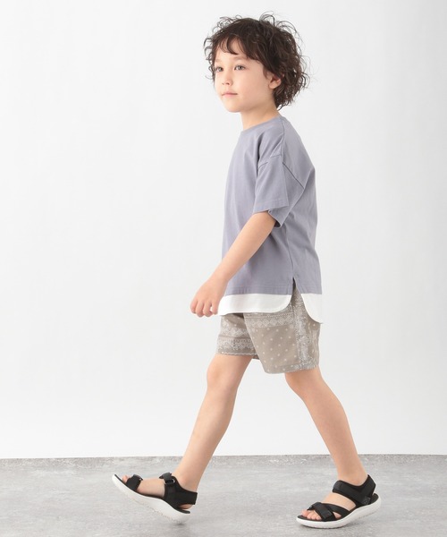 GLOBAL WORK（グローバルワーク）の「【キッズ】シャーベッTEEレイヤード/940122（Tシャツ/カットソー・キッズ・ライトグレー/ブラック/ブルー/ライトイエロー/ダークブラウン/グリーン・110cm/100cm/120cm/130cm/140cm/150cm/160cm）」の19枚目の写真