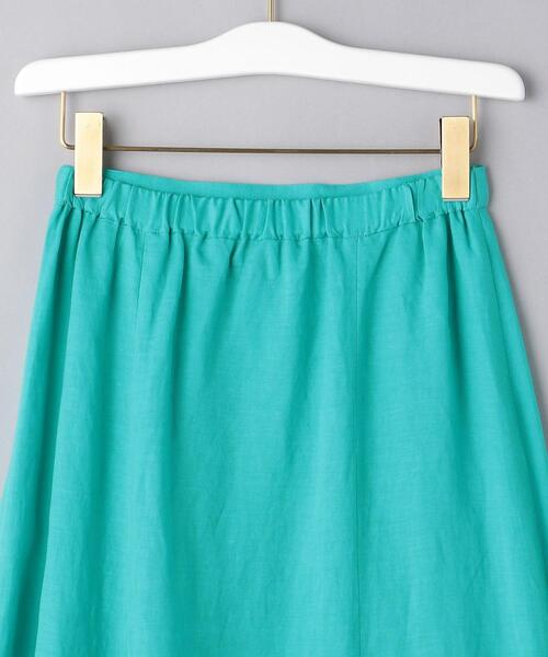 UNITED ARROWS(ユナイテッドアローズ)の「UWCC CE/LINEN フレアー マキシスカート◆(スカート・レディース・オリーブ/ターコイズブルー/ナチュラル・40/38/36)」の8枚目の写真
