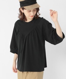 studio CLIP | フロントギャザー切り替えプルオーバー(Tシャツ/カットソー)