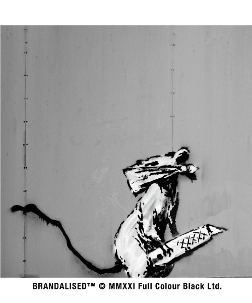 glamb(グラム)の「Painted double riders (“Knife Rat” & “Squares Vs Rat”) / ペインテッドダブルライダース (“Knife Rat” & “Squares Vs Rat”)【Brandalisedコラボレーションアイテム】(ライダースジャケット・メンズ・ブラック・S/M/L)」の17枚目の写真