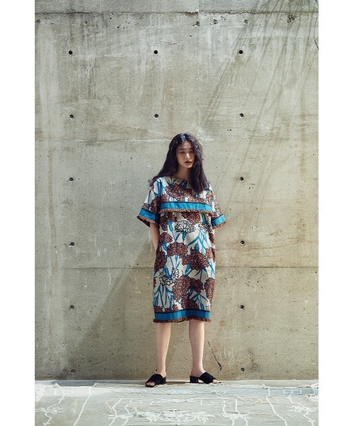 mici（ミチ）の「(mici)フラワープリントワンピース（ワンピース