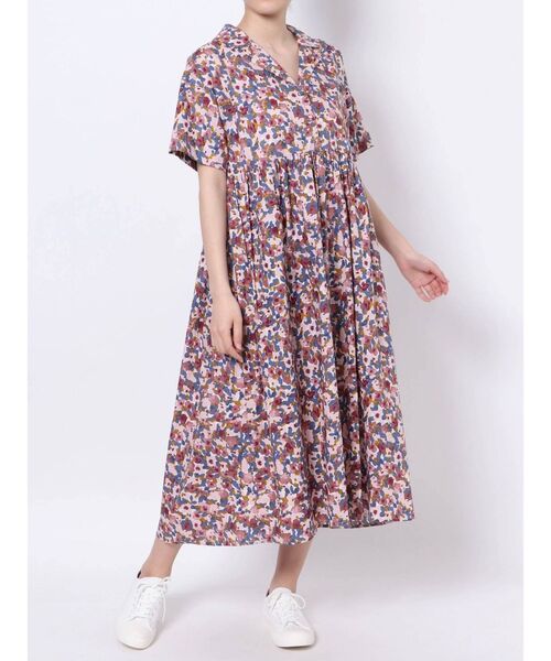 merry jenny（メリージェニー）の「flowerオープンカラーシャツワンピース（ワンピース・レディース・ピンク/ブルー・FREE）」の10枚目の写真