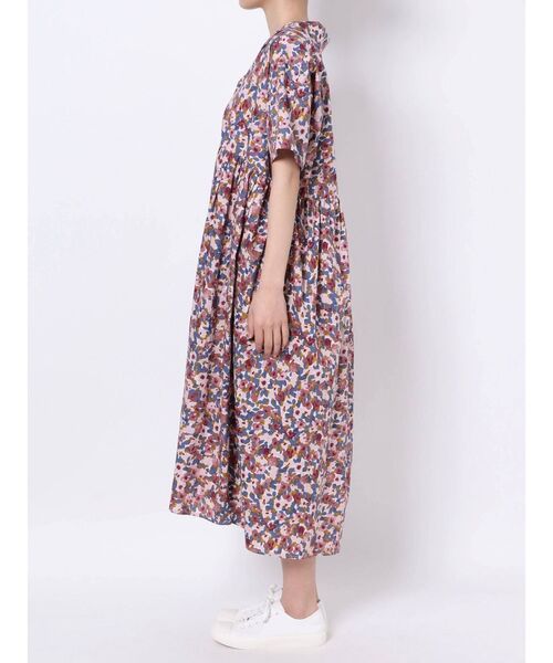 merry jenny（メリージェニー）の「flowerオープンカラーシャツワンピース（ワンピース・レディース・ピンク/ブルー・FREE）」の6枚目の写真