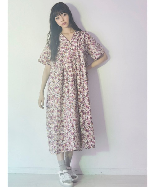 merry jenny（メリージェニー）の「flowerオープンカラーシャツワンピース（ワンピース・レディース・ピンク/ブルー・FREE）」の20枚目の写真