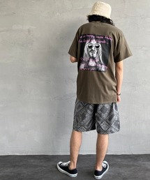 [BENDS×JEANS FACTORY/ベンズ×ジーンズファクトリー] 別注 グラフィックバックプリントTシャツ KC