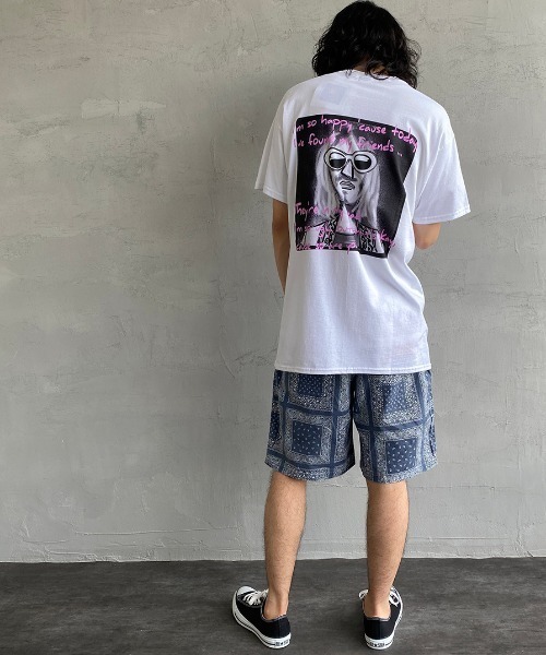 bend(s)（ベンズ）の「[BENDS×JEANS FACTORY/ベンズ×ジーンズファクトリー] 別注 グラフィックバックプリントTシャツ KC（Tシャツ/カットソー・レディース・ホワイト/オリーブ・M/L）」の4枚目の写真