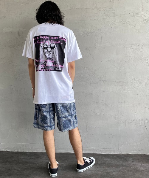 bend(s)（ベンズ）の「[BENDS×JEANS FACTORY/ベンズ×ジーンズファクトリー] 別注 グラフィックバックプリントTシャツ KC（Tシャツ/カットソー・レディース・ホワイト/オリーブ・M/L）」の10枚目の写真