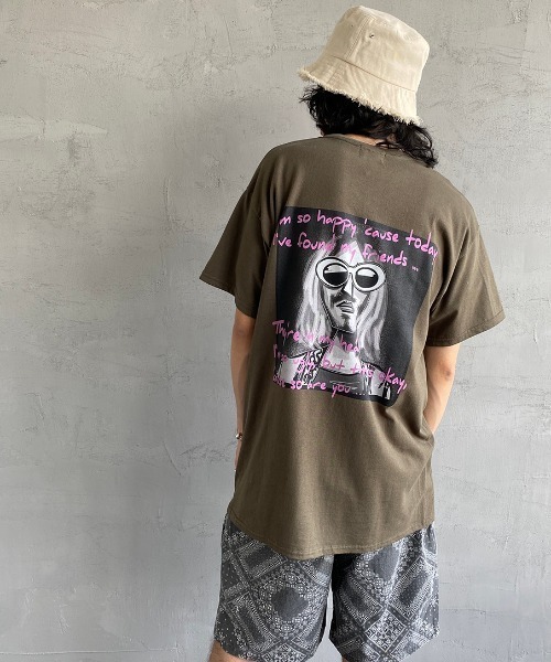 bend(s)（ベンズ）の「[BENDS×JEANS FACTORY/ベンズ×ジーンズファクトリー] 別注 グラフィックバックプリントTシャツ KC（Tシャツ/カットソー・レディース・ホワイト/オリーブ・M/L）」の21枚目の写真