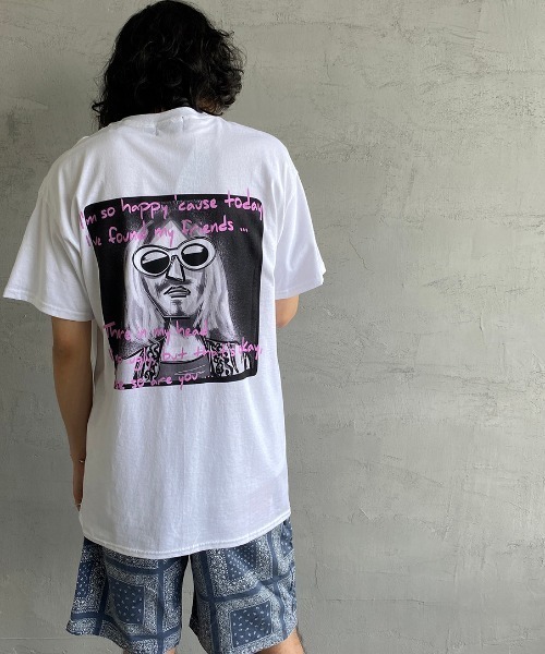 bend(s)（ベンズ）の「[BENDS×JEANS FACTORY/ベンズ×ジーンズファクトリー] 別注 グラフィックバックプリントTシャツ KC（Tシャツ/カットソー・レディース・ホワイト/オリーブ・M/L）」の7枚目の写真
