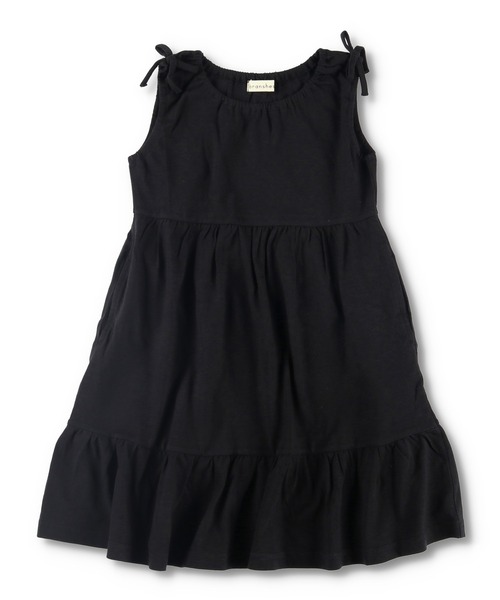 BRANSHES(ブランシェス)の「【接触冷感】肩リボンノースリーブワンピース(ワンピース・キッズ・ブラック/パープル・80cm/90cm/110cm/100cm/120cm/130cm/140cm/150cm)」の18枚目の写真