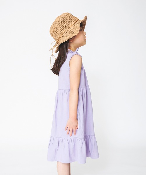 BRANSHES(ブランシェス)の「【接触冷感】肩リボンノースリーブワンピース(ワンピース・キッズ・ブラック/パープル・80cm/90cm/110cm/100cm/120cm/130cm/140cm/150cm)」の12枚目の写真