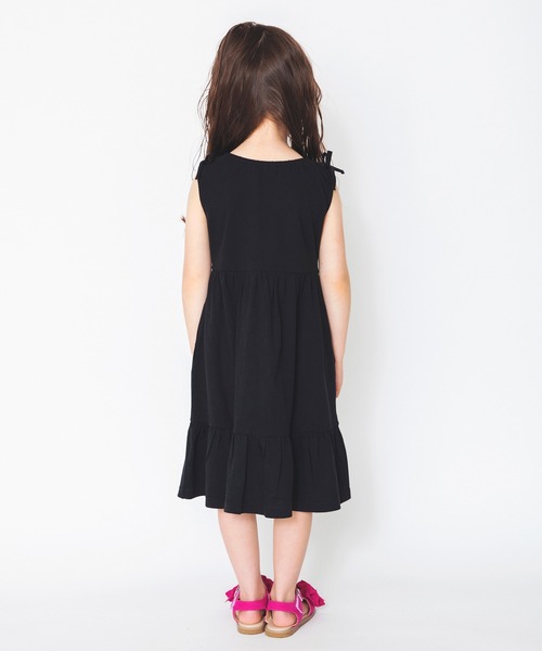 BRANSHES(ブランシェス)の「【接触冷感】肩リボンノースリーブワンピース(ワンピース・キッズ・ブラック/パープル・80cm/90cm/110cm/100cm/120cm/130cm/140cm/150cm)」の10枚目の写真