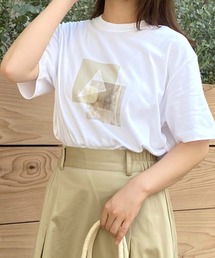 【HERCLOSET】ニュアンスプリントTシャツ
