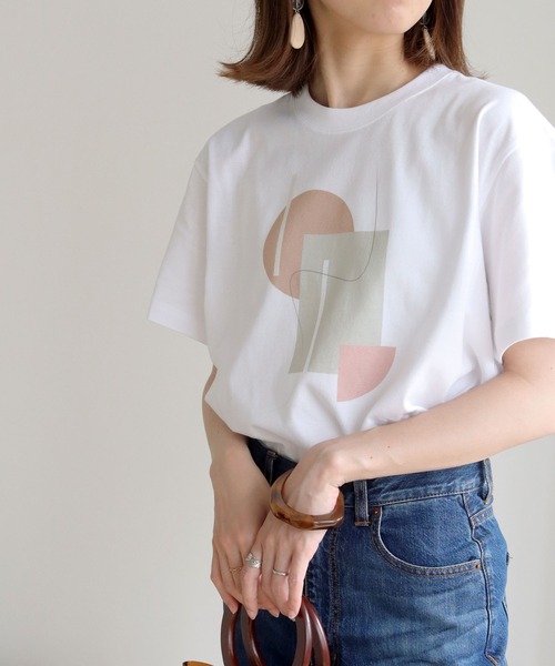 HER CLOSET(ハークローゼット)の「【HERCLOSET】ニュアンスプリントTシャツ(Tシャツ/カットソー・レディース・ホワイト系その他3/ホワイト/ホワイト系その他/ホワイト系その他2・S/M)」の13枚目の写真