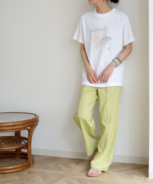 HER CLOSET(ハークローゼット)の「【HERCLOSET】ニュアンスプリントTシャツ(Tシャツ/カットソー・レディース・ホワイト系その他3/ホワイト/ホワイト系その他/ホワイト系その他2・S/M)」の17枚目の写真