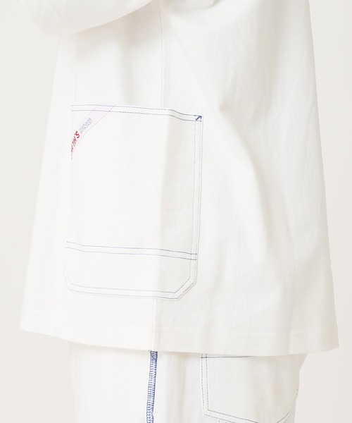 JOURNAL STANDARD relume(ジャーナルスタンダード レリューム)の「【SMITH`S × relume / スミス】STITCH サイドポケット Tシャツ(Tシャツ/カットソー・メンズ・ブルー/ベージュ/ホワイト/ブラウン・MEDIUM/LARGE)」の11枚目の写真
