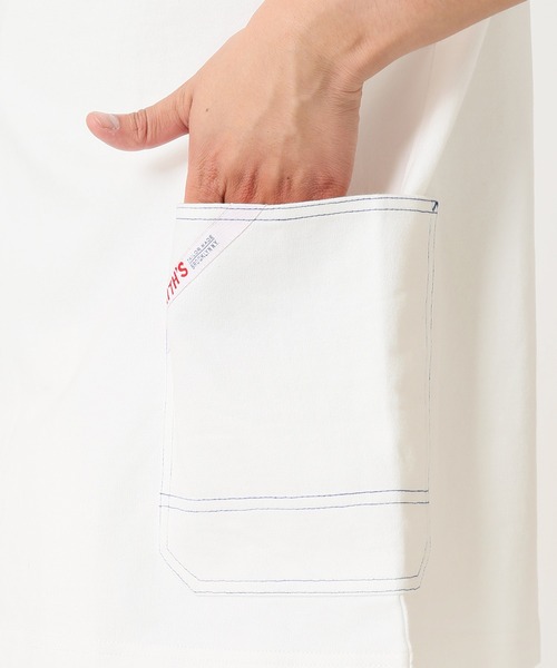 JOURNAL STANDARD relume(ジャーナルスタンダード レリューム)の「【SMITH`S × relume / スミス】STITCH サイドポケット Tシャツ(Tシャツ/カットソー・メンズ・ブルー/ベージュ/ホワイト/ブラウン・MEDIUM/LARGE)」の20枚目の写真