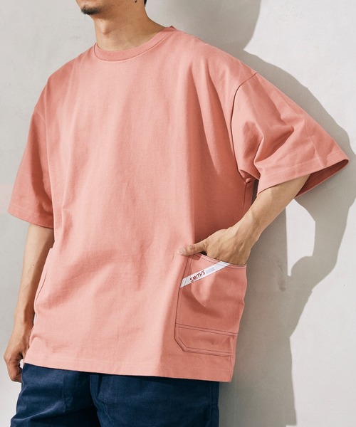 JOURNAL STANDARD relume(ジャーナルスタンダード レリューム)の「【SMITH`S × relume / スミス】STITCH サイドポケット Tシャツ(Tシャツ/カットソー・メンズ・ブルー/ベージュ/ホワイト/ブラウン・MEDIUM/LARGE)」の22枚目の写真