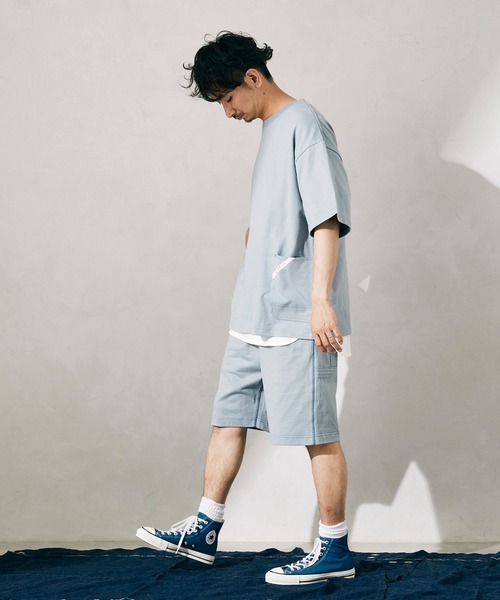 JOURNAL STANDARD relume(ジャーナルスタンダード レリューム)の「【SMITH`S × relume / スミス】STITCH サイドポケット Tシャツ(Tシャツ/カットソー・メンズ・ブルー/ベージュ/ホワイト/ブラウン・MEDIUM/LARGE)」の14枚目の写真