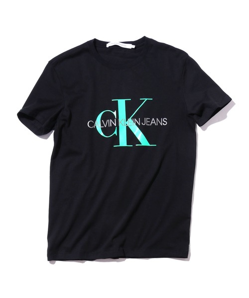 Calvin Klein Jeans(カルヴァンクラインジーンズ)の「Calvin Klein Jeans/カルバンクラインジーンズ ネオンカラービックロゴTシャツ(Tシャツ/カットソー・メンズ・ホワイト/ブラック・S/M/L)」の6枚目の写真