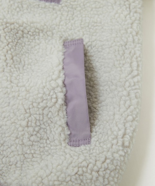 devirock（デビロック）の「洗える アウトドア ボアジャケット（ブルゾン・キッズ・オフホワイト/グレー系その他/ダークベージュ/チャコール/ブラック/ライトグレー/その他7/ネイビー系1/グレー系その他2・120cm/150cm/130cm/140cm/160cm/110cm/100cm）」の14枚目の写真