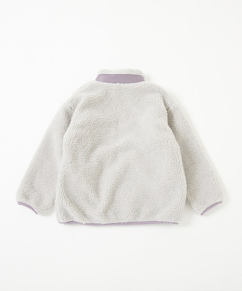 devirock（デビロック）の「洗える アウトドア ボアジャケット（ブルゾン・キッズ・オフホワイト/グレー系その他/ダークベージュ/チャコール/ブラック/ライトグレー/その他7/ネイビー系1/グレー系その他2・120cm/150cm/130cm/140cm/160cm/110cm/100cm）」の10枚目の写真