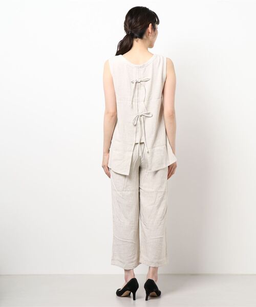 VENCEEXCHANGE（ヴァンスエクスチェンジ）の「レーヨン麻ノースリセットアップ（その他トップス・レディース・ダークグリーン/オフホワイト/ブルー・M）」の5枚目の写真