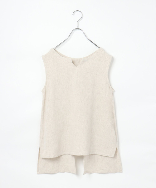 VENCEEXCHANGE（ヴァンスエクスチェンジ）の「レーヨン麻ノースリセットアップ（その他トップス・レディース・ダークグリーン/オフホワイト/ブルー・M）」の7枚目の写真