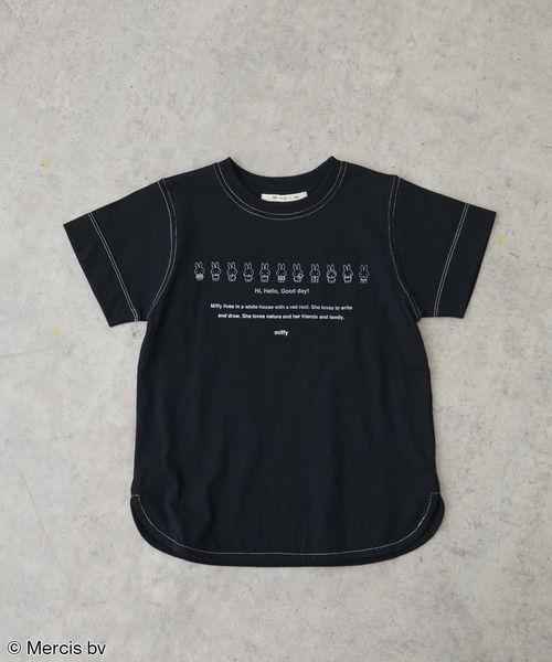 Miffy( ミッフィー)の「【WEB限定・ENFANT】MIFFY/ミッフィープリント kids Tシャツ(Tシャツ/カットソー・キッズ・ホワイト/ブラック・M/L)」の19枚目の写真