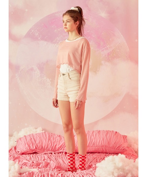MOMC KITS/エムオーエムシーキッツ』KITS CROP TS/クロップド丈