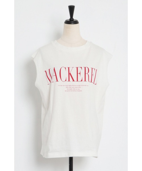 Bonjour Sagan（ボンジュールサガン）の「MACKERELプリントフレンチトップス（Tシャツ/カットソー・レディース・レッド/ブラック/ネイビー・FREE）」の9枚目の写真