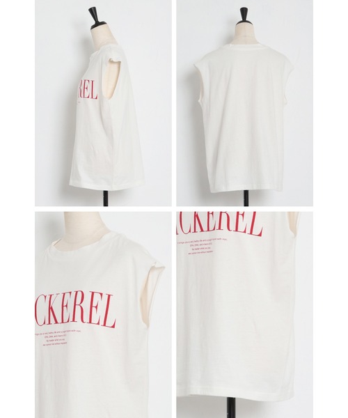 Bonjour Sagan（ボンジュールサガン）の「MACKERELプリントフレンチトップス（Tシャツ/カットソー・レディース・レッド/ブラック/ネイビー・FREE）」の10枚目の写真
