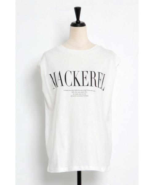 Bonjour Sagan（ボンジュールサガン）の「MACKERELプリントフレンチトップス（Tシャツ/カットソー・レディース・レッド/ブラック/ネイビー・FREE）」の21枚目の写真