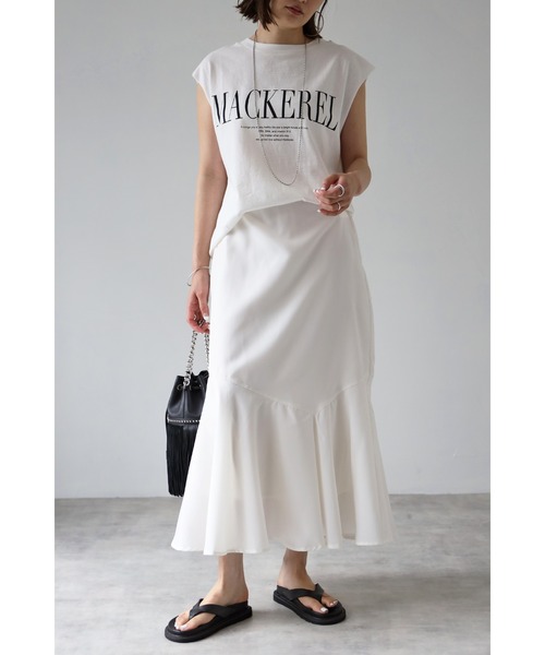 Bonjour Sagan（ボンジュールサガン）の「MACKERELプリントフレンチトップス（Tシャツ/カットソー・レディース・レッド/ブラック/ネイビー・FREE）」の11枚目の写真