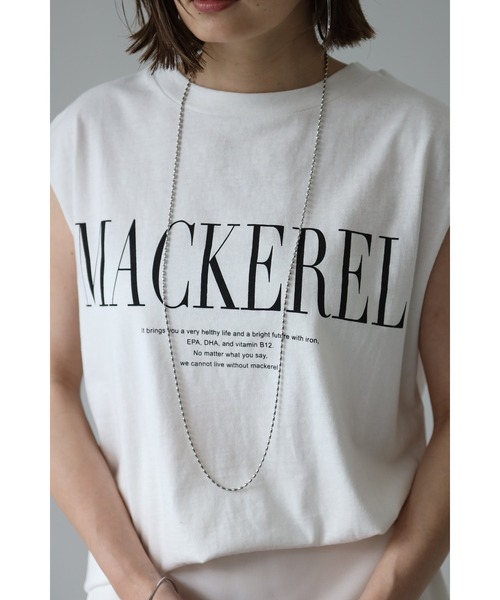 Bonjour Sagan（ボンジュールサガン）の「MACKERELプリントフレンチトップス（Tシャツ/カットソー・レディース・レッド/ブラック/ネイビー・FREE）」の15枚目の写真