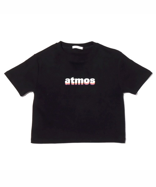 atmos pink（アトモスピンク）の「atmos pink レインボーロゴ ミニTシャツ（Tシャツ/カットソー・レディース・ホワイト/ブラック/サックスブルー・FREE）」の6枚目の写真