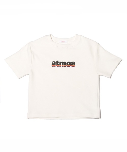 atmos pink（アトモスピンク）の「atmos pink レインボーロゴ ミニTシャツ（Tシャツ/カットソー・レディース・ホワイト/ブラック/サックスブルー・FREE）」の8枚目の写真