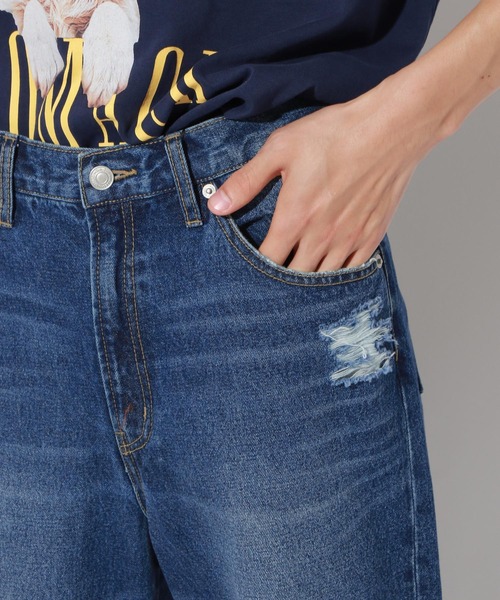 PBLIM(ページボーイリム)の「【PAGEBOYLIM】ダメージデニムパンツ【WEB限定アイテム】(デニムパンツ・レディース・ライトブルー/ブルー・MEDIUM/LARGE)」の10枚目の写真