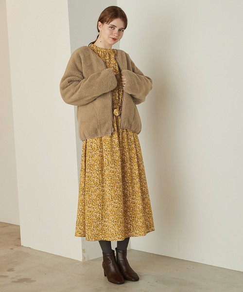 PURIL（ピュリル）の「【PURIL】花柄ウェストギャザーフレアワンピース（ワンピース・レディース・ブラック/イエロー/グリーン・S/M）」の17枚目の写真